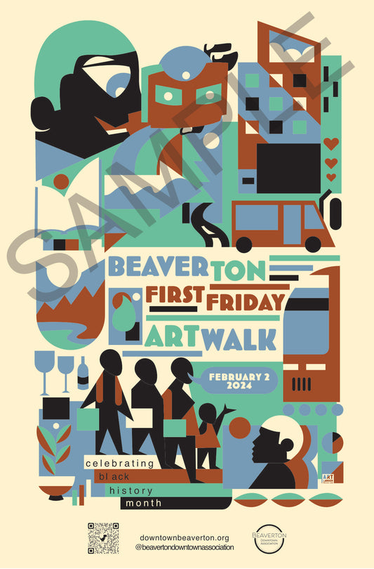 First Friday Art Walk February Signed Poster
